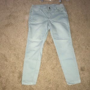 White House Black Market light green jeans